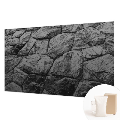 Decorative wall mural for living room with stone textures