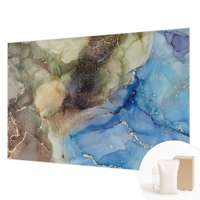 Non-woven photo wallpaper with a colorful abstract design