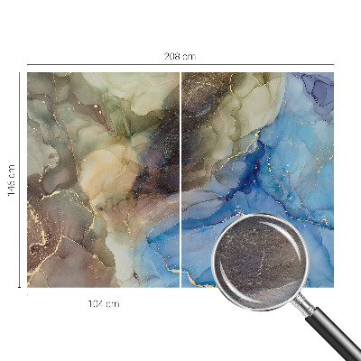 Non-woven photo wallpaper with a colorful abstract design