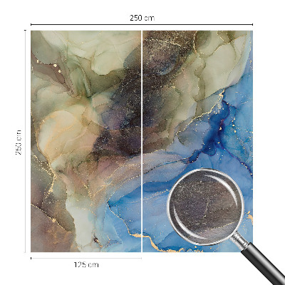 Non-woven photo wallpaper with a colorful abstract design