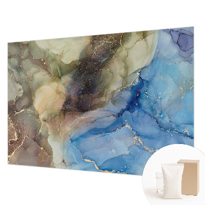 Non-woven photo wallpaper with a colorful abstract design