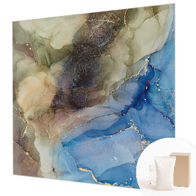 Non-woven photo wallpaper with a colorful abstract design
