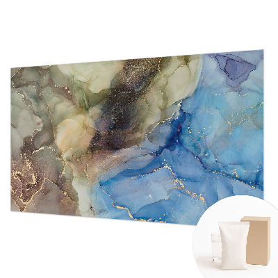 Non-woven photo wallpaper with a colorful abstract design