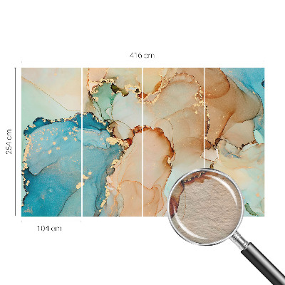 Wallpaper mural with a colorful abstract design
