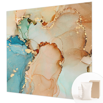 Wallpaper mural with a colorful abstract design