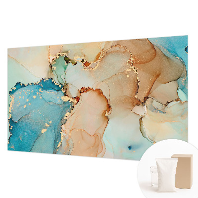 Wallpaper mural with a colorful abstract design