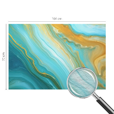 Photo wallpaper with an abstract waves design