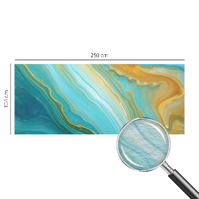 Photo wallpaper with an abstract waves design