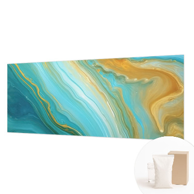 Photo wallpaper with an abstract waves design