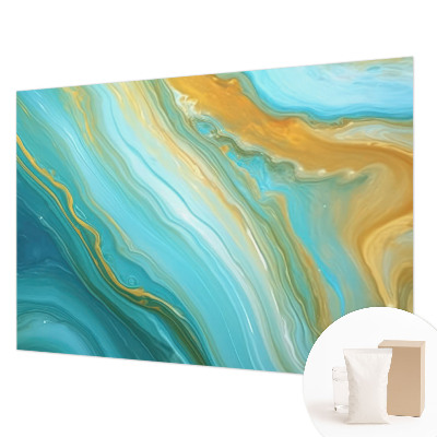 Photo wallpaper with an abstract waves design