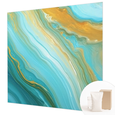 Photo wallpaper with an abstract waves design