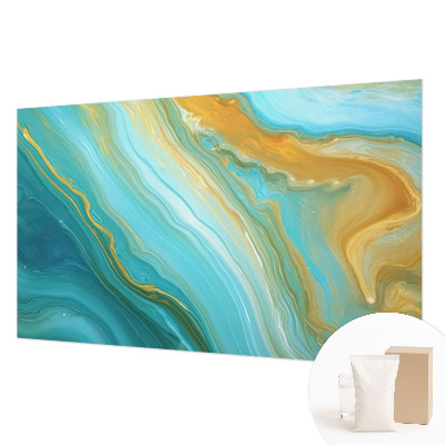 Photo wallpaper with an abstract waves design