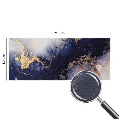 Photo wall mural Navy blue waves