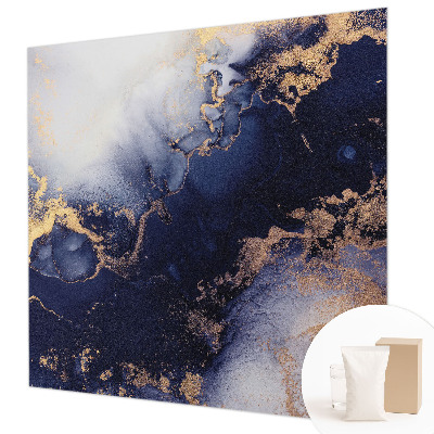 Photo wall mural Navy blue waves