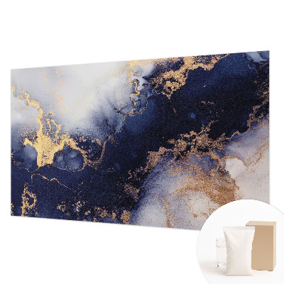 Photo wall mural Navy blue waves