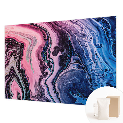 Wall mural for bedroom with colorful swirls