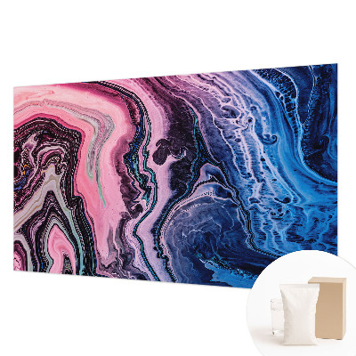 Wall mural for bedroom with colorful swirls