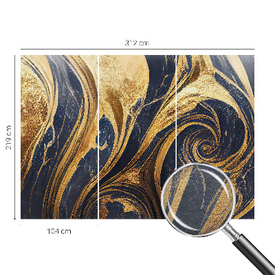 Wall mural for living room with marble patterns