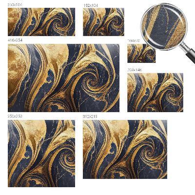 Wall mural for living room with marble patterns