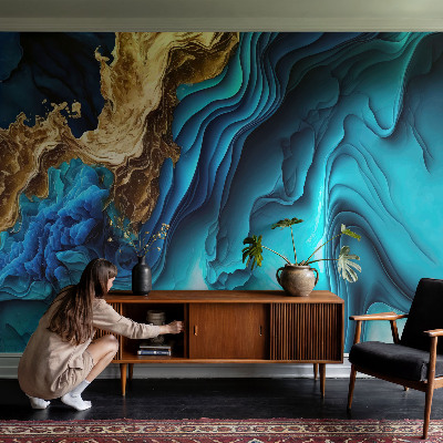 Bedroom wall mural wallpaper Energy waves