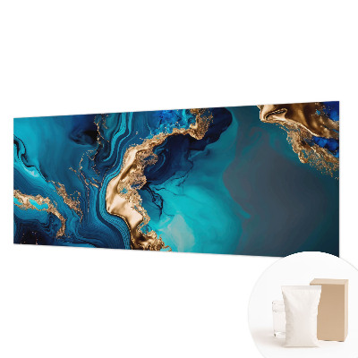 Wallpaper mural for living room with a colorful abstract design