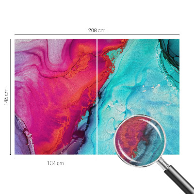 Large wallpaper mural Colorful wave