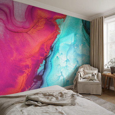 Large wallpaper mural Colorful wave