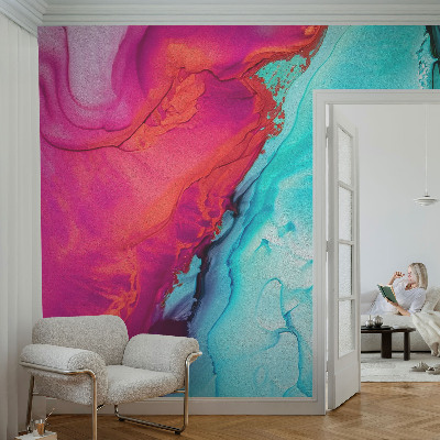Large wallpaper mural Colorful wave