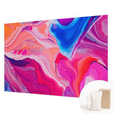 Large wall mural wallpaper with a liquid waves design