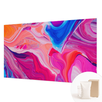 Large wall mural wallpaper with a liquid waves design