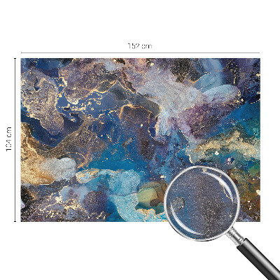 Custom size wall mural with a cosmic mosaic design