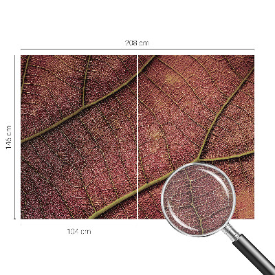 Modern wall mural with a leafy texture