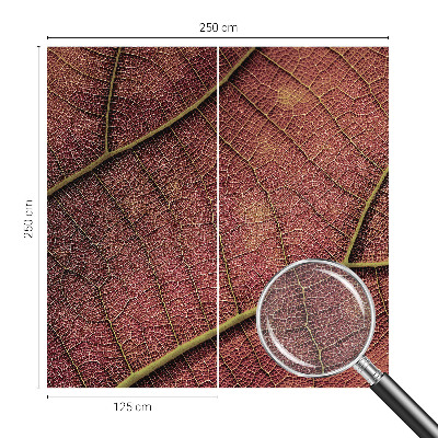 Modern wall mural with a leafy texture