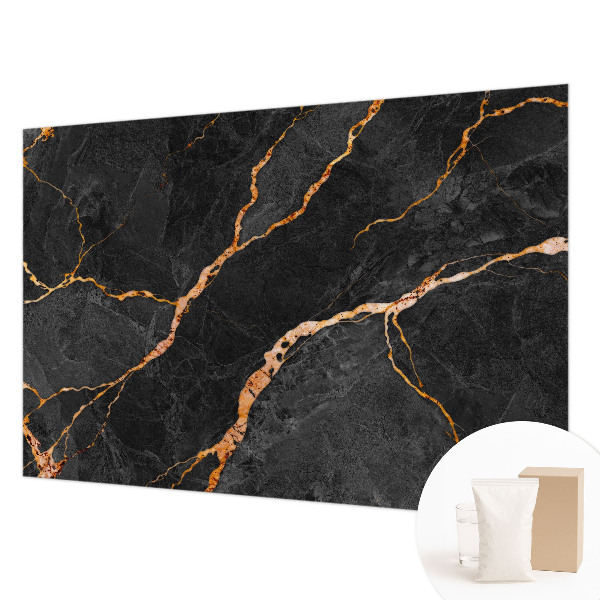 Modern wall mural for bedroom with marble vein pattern