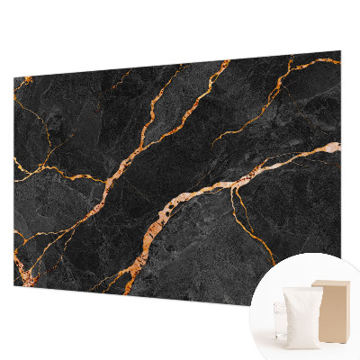 Modern wall mural for bedroom with marble vein pattern