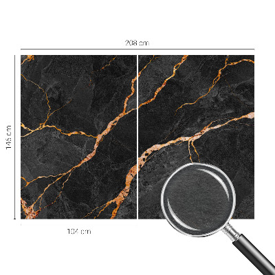 Modern wall mural for bedroom with marble vein pattern