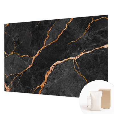 Modern wall mural for bedroom with marble vein pattern
