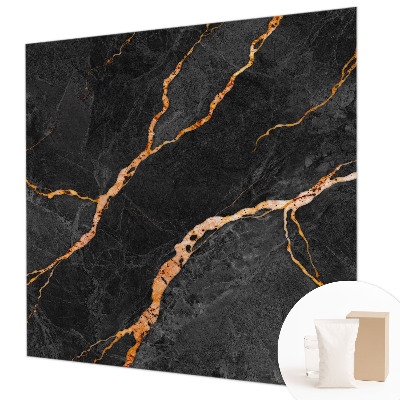 Modern wall mural for bedroom with marble vein pattern