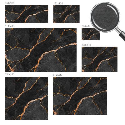 Modern wall mural for bedroom with marble vein pattern