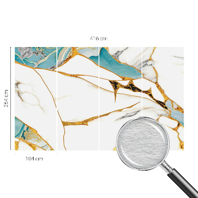 Modern wall mural for living room with an elegant marble pattern