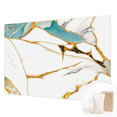 Modern wall mural for living room with an elegant marble pattern