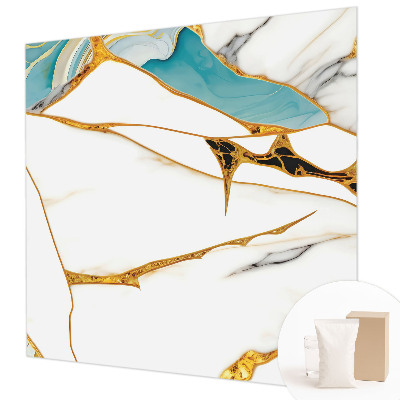 Modern wall mural for living room with an elegant marble pattern