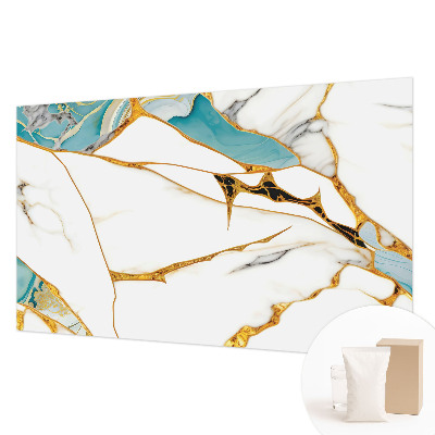 Modern wall mural for living room with an elegant marble pattern
