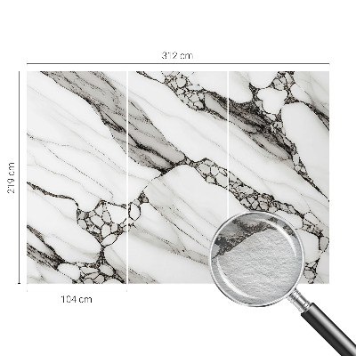 Premium photo wallpaper with a stone pattern