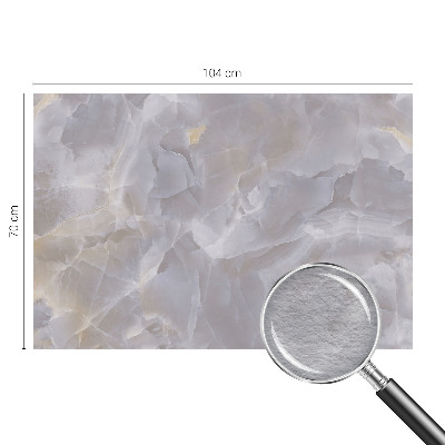 Non-woven wall mural with a marble waves design