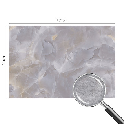 Non-woven wall mural with a marble waves design