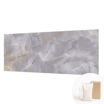 Non-woven wall mural with a marble waves design