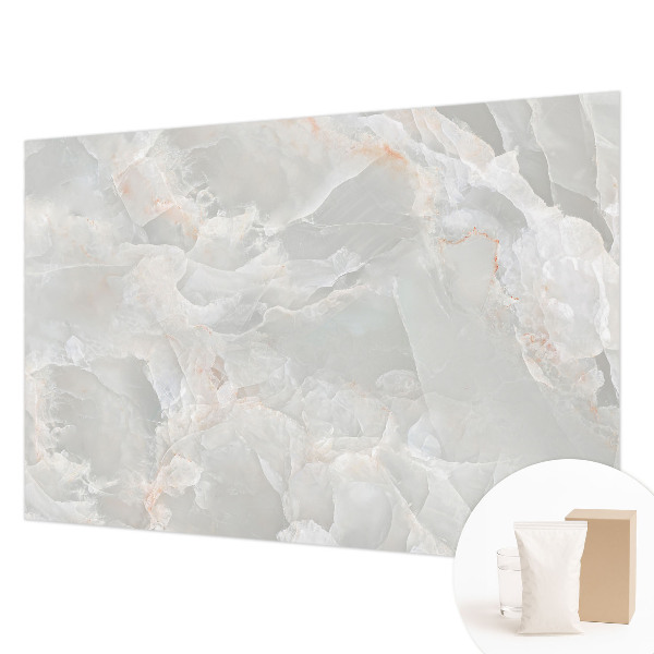Non-woven photo wallpaper with a marble texture