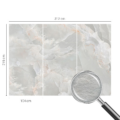Non-woven photo wallpaper with a marble texture
