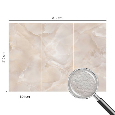 Wallpaper mural with a delicate marble pattern